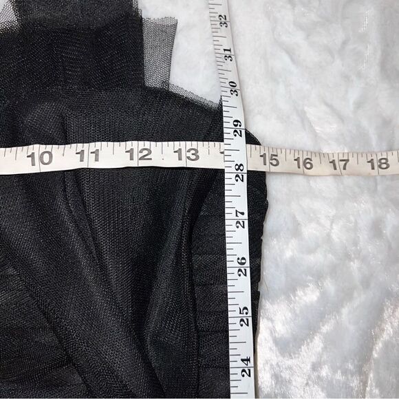 David’s Bridal strapless black tule mini dress. - Picture 11 of 12